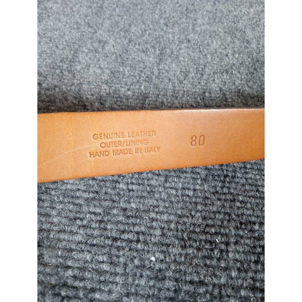 Façonnable Mens Made In Italy Leather Golf Belt Faux Croc Design Brown Size 32US - Picture 3 of 7